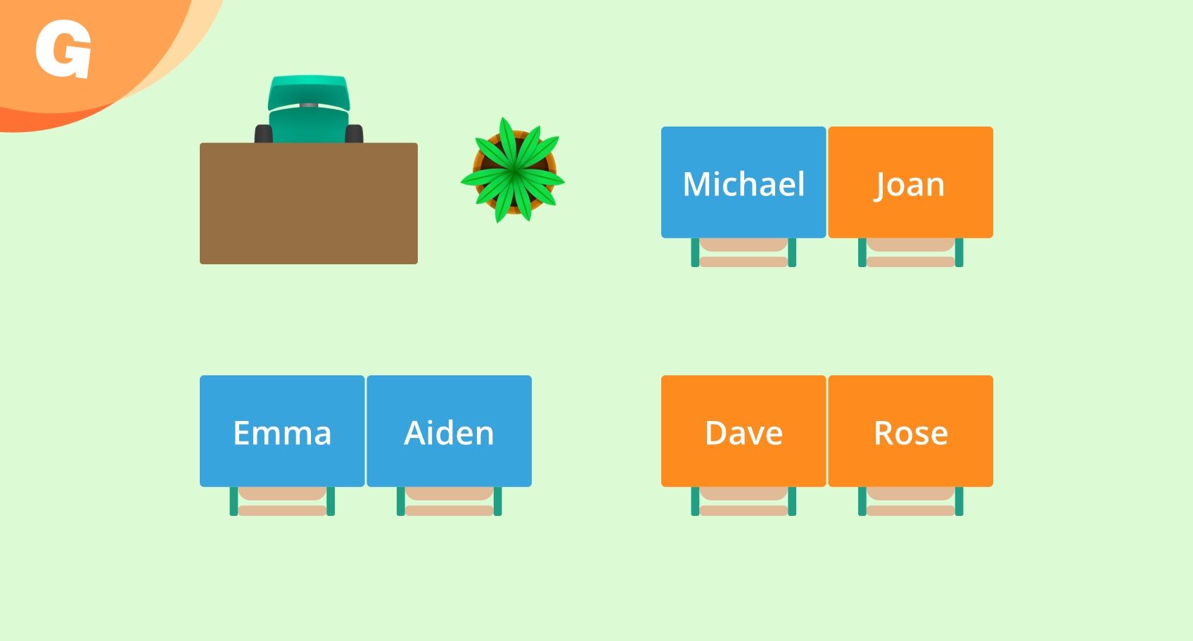 classroom floorplan